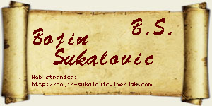 Bojin Šukalović vizit kartica